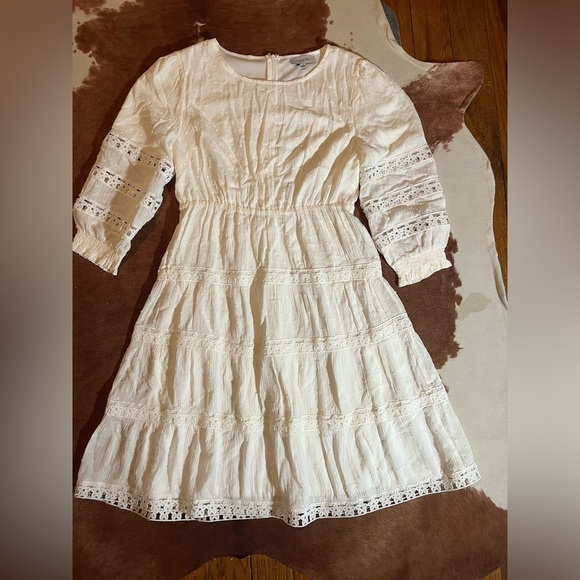 One Loved Babe white past the knee dress 
size medium 
No flaws!! - Picture 1 of 7